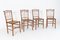 19th Century French Faux Bamboo Rattan Chairs, Set of 4, Image 3
