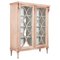 French Astral Glazed Bleached Mahogany Bookcase or Display Cabinet, Image 1