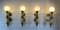 Übergroße Pariser Messing & Opalglas Wandlampen, 2er Set 3