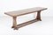 Large English Oak Trestle Table 3