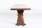 Großer englischer Eichenholz Stützbock Tisch 7