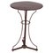 French Painted Brass or Bronze & Iron Chess Bistro Table, Image 1