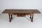 Large French Walnut Drapers Table, 18th Century, Image 5