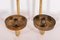 Parisian Brass and Opaline Glass Hotel Wall Sconces, Set of 2 8