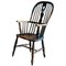 Early 19th Century English Ebonized Windsor Hoop Back Chair 1