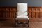 19th Century French Louis XIV Style Mahogany Armchair in Linen 3