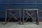 French Oak Harvest Trestle Table 5