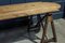 French Oak Harvest Trestle Table 6