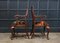 Large English Mahogany Carver Elbow Chairs, 19th Century, Set of 2, Image 3