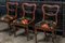 19th Century English Upholstered Chairs in Rosewood, Set of 6 2