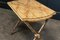 19th Century English Faux Marble, Glass and Faux Bamboo Side Table, Image 2