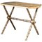 19th Century English Faux Marble, Glass and Faux Bamboo Side Table, Image 1