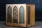 19th Century English Decorative Painted Chapel Cupboard 3