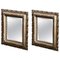 19th Century English Carved Giltwood and Plaster Mirrors, Set of 2 1
