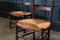 French Rush and Oak Provincial Bobbin Chairs, Set of 2 7
