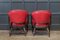 English Red Studded Club Chairs, 1920s, Set of 2 4