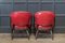 English Red Studded Club Chairs, 1920s, Set of 2 8