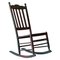 Rocking Chair Rustique Peint, 19ème Siècle 1