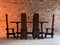 Arts & Crafts Oak Refectory Table and Chairs, 1950s, Set of 7 3