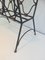 Leather and Lacquered Metal Magazine Rack by Jacques Adnet, Immagine 8