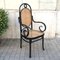 Chaise Style Art Nouveau Viennoise avec Dossier Haut 1