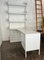 White Bookcase with Integrated Desk from Lips Vago, Italy, 1970s, Image 1