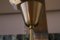 Lampada da soffitto in teak, ottone e vetro opalino, anni '50, Immagine 6