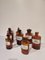 Antique German Apothecary Jars in Amber Glass, Set of 8, Image 3