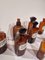 Antique German Apothecary Jars in Amber Glass, Set of 8, Image 2