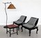 Mid-Century Asian Side Chairs in Black Lacquered Wood and New Upholstery, 1970s, Set of 2, Image 16
