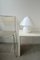 White Swirl Murano Glass Mushroom Lamp 1
