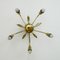 Ceiling Light with Five Brass Leaves by Nikoll, Image 2