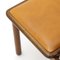 Sedie in legno e similpelle marrone, anni '70, set di 4, Immagine 11