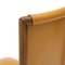 Sedie in legno e similpelle marrone, anni '70, set di 4, Immagine 12