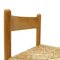 Solid Ash and Straw Seat Chairs, 1970s, Set of 12, Image 9