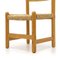 Solid Ash and Straw Seat Chairs, 1970s, Set of 12, Image 13