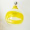Gelbe & weiße Hängelampe aus Glas im Stil von AV Mazzega 5