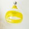 Yellow & White Glass Pendant Lamp in the Style of AV Mazzega 5