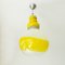 Gelbe & weiße Hängelampe aus Glas im Stil von AV Mazzega 7