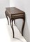 Vintage Italian Rectangular Solid Walnut Console Table with Engraved Mirror Motif 7