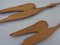 Large Danish Herons in Teak, 1960s, Set of 2, Image 4