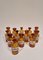 Antique German Amber Glass Apothecary Pharmacy Hand Blown Jars, Set of 13 2