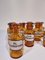 Antique German Amber Glass Apothecary Pharmacy Hand Blown Jars, Set of 13 5