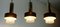 Lampe à Suspension Mid-Century en Verre Bullé Noir et Chrome, 1960s 3