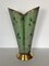 Mid-Century Italian Umbrella Stand in Metal and Brass in the style of Mategot, 1950, Image 2
