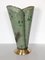 Mid-Century Italian Umbrella Stand in Metal and Brass in the style of Mategot, 1950, Image 12