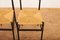 Black Painted Wood Chairs with Cord Mesh Seat by Gio Ponti for Cassina, 1952, Set of 4, Image 12