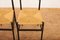 Schwarz lackierte Holzstühle mit Cord Mesh Sitz von Gio Ponti für Cassina, 1952, 4er Set 12