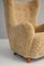 Danish High Back Lounge Chair in Lambskin by Sigvard Bernadotte for Flemming Lassen, 1940s 4
