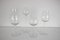 Large Glass Goblets, Czechoslovakia, 1960s, Set of 4 2